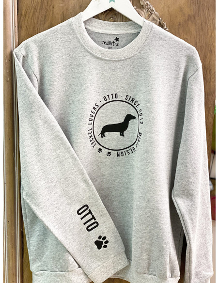 SUDADERA SILUETA PERRO PERSONALIZADA