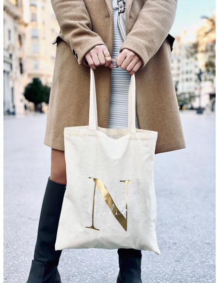 BOLSA PERSONALIZADA INICIAL + NOMBRE