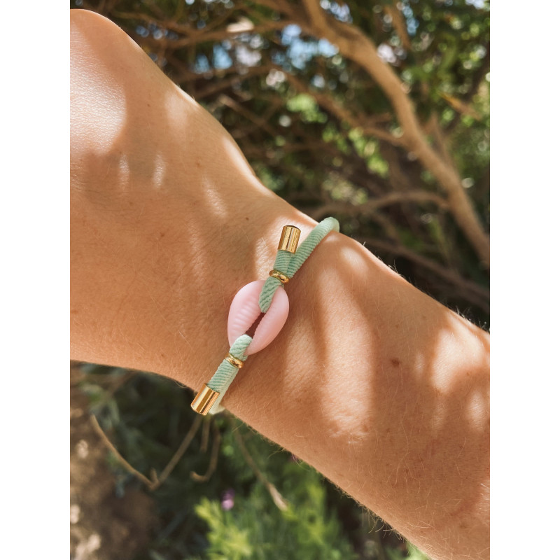 PULSERA CONCHA MINT
