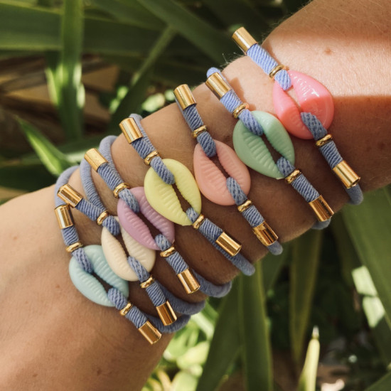 PULSERA CONCHA AZUL