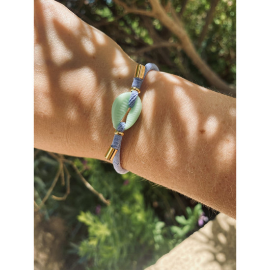 PULSERA CONCHA AZUL