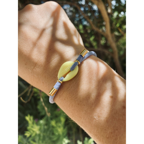 PULSERA CONCHA AZUL