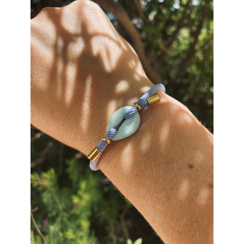 PULSERA CONCHA AZUL