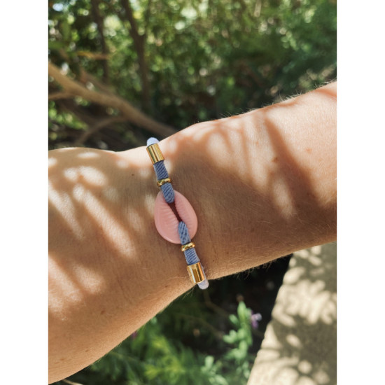PULSERA CONCHA AZUL