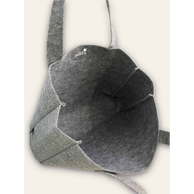 BOLSO FIELTRO PERSONALIZADO INICIAL LARGE