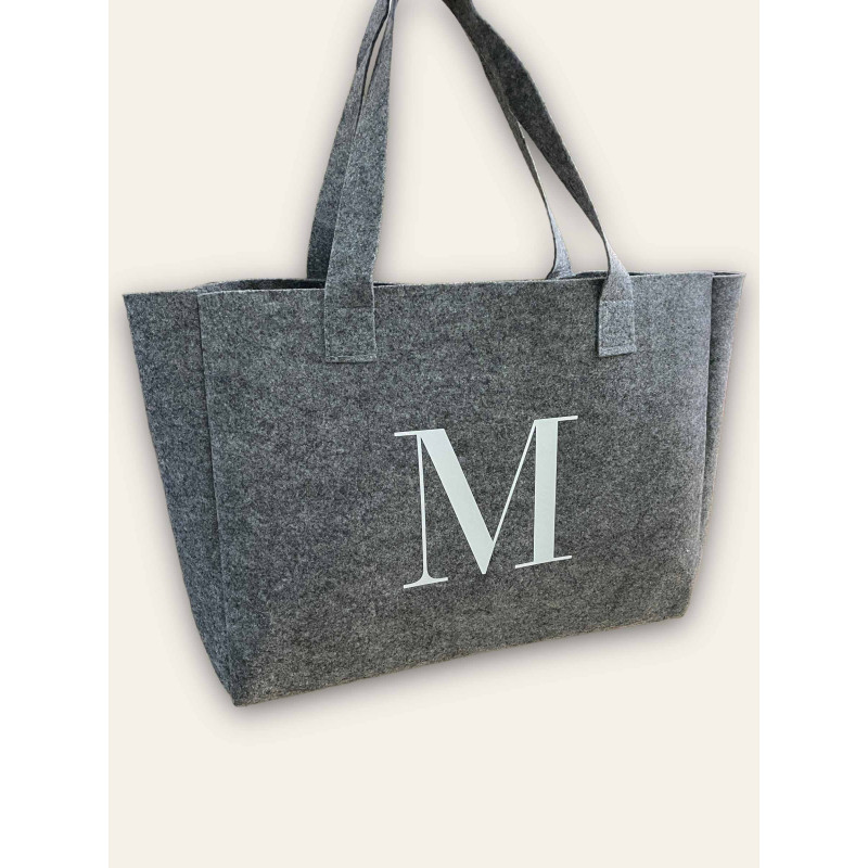 BOLSO FIELTRO PERSONALIZADO INICIAL LARGE