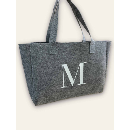 BOLSO FIELTRO PERSONALIZADO INICIAL LARGE