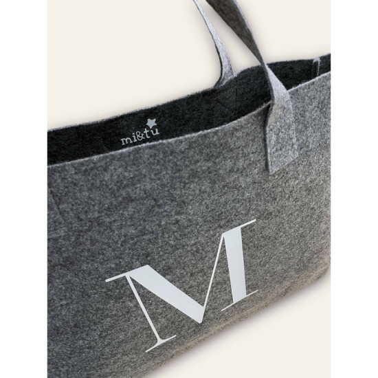 BOLSO FIELTRO PERSONALIZADO INICIAL LARGE