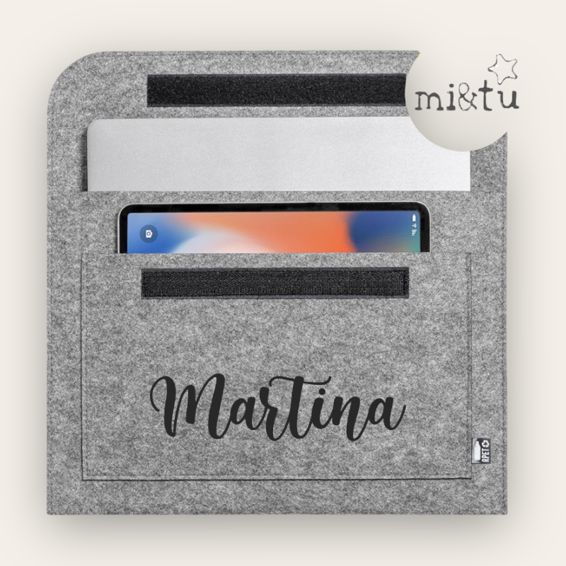 PORTADOCUMENTOS FIELTRO PERSONALIZADO INICIAL