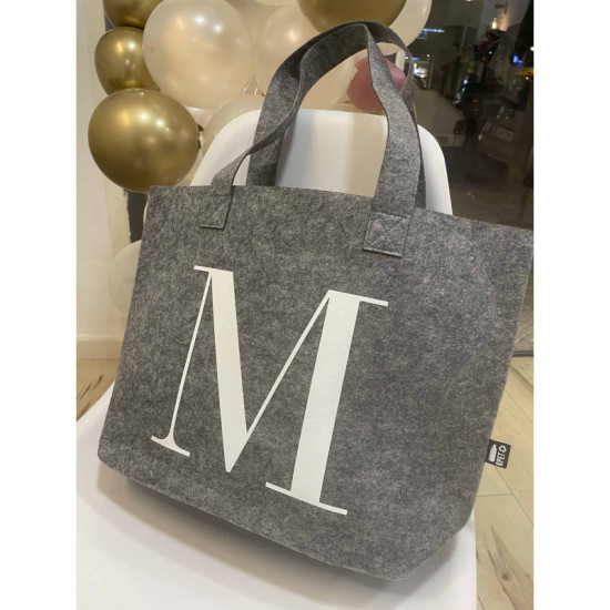 BOLSO FIELTRO PERSONALIZADO INICIAL MEDIUM