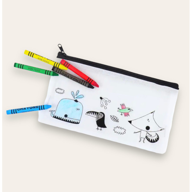 ESTUCHE PARA COLOREAR + CERAS