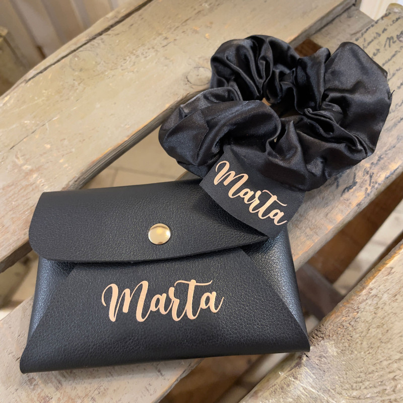 SET COLETERO SATÉN + MONEDERO PERSONALIZADO