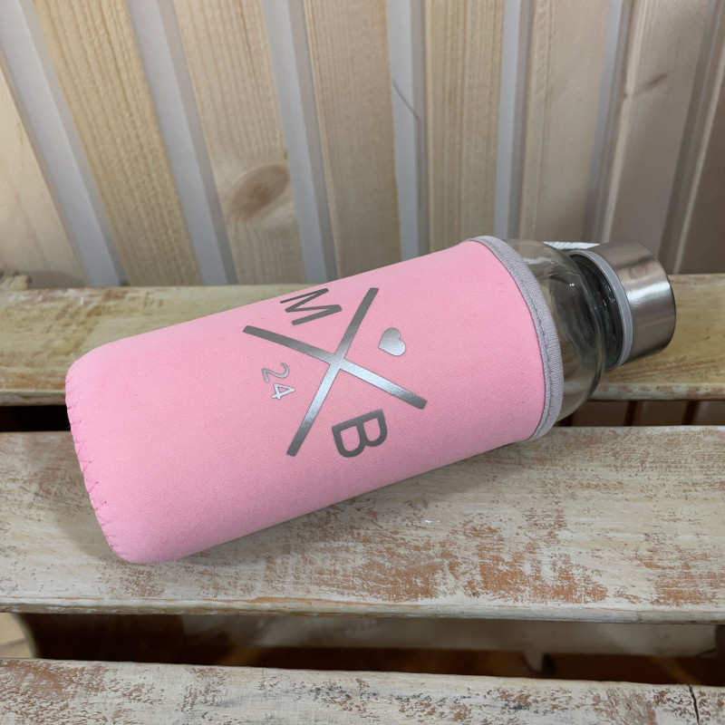 BOTELLA PERSONALIZADA NEOPRENO Y CRISTAL