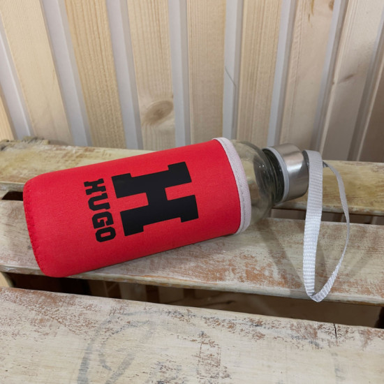 BOTELLA PERSONALIZADA NEOPRENO Y CRISTAL