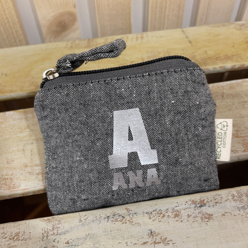 MONEDERO PERSONALIZADO COLORES ALGODÓN RECICLADO