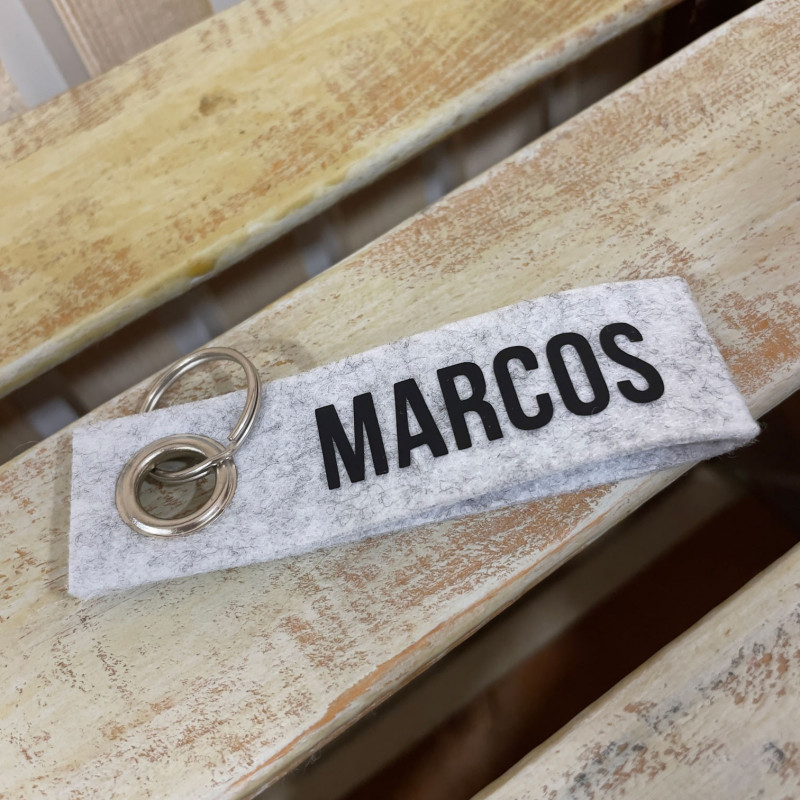 LLAVERO PERSONALIZADO FIELTRO RPET