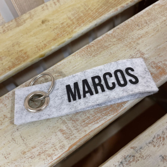 LLAVERO PERSONALIZADO FIELTRO RPET