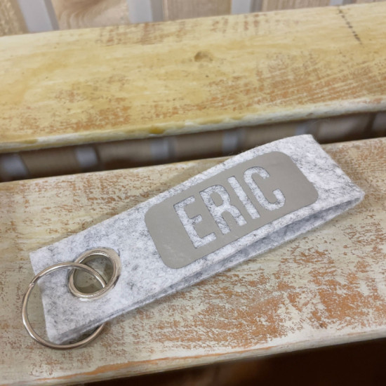 LLAVERO PERSONALIZADO FIELTRO RPET
