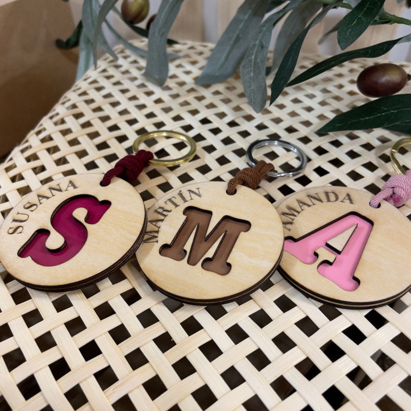 LLAVERO PERSONALIZADO MADERA