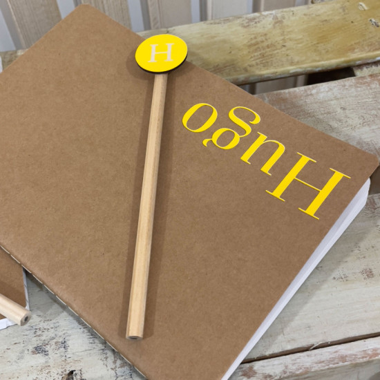 SET LIBRETA Y LÁPIZ PERSONALIZADO