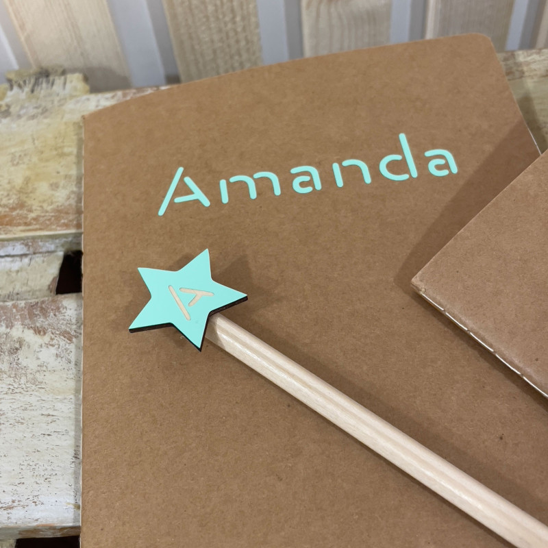 SET LIBRETA Y LÁPIZ PERSONALIZADO
