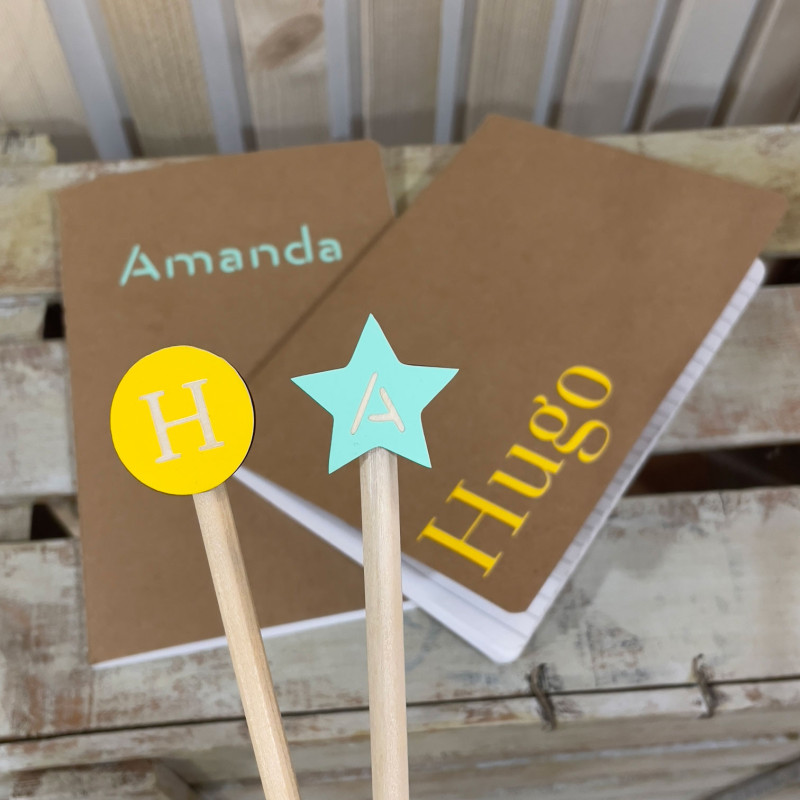 SET LIBRETA Y LÁPIZ PERSONALIZADO