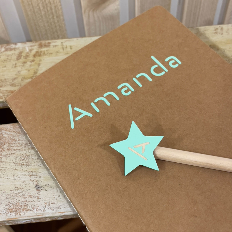 SET LIBRETA Y LÁPIZ PERSONALIZADO