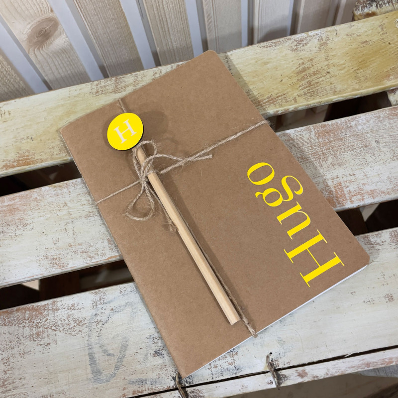 SET LIBRETA Y LÁPIZ PERSONALIZADO