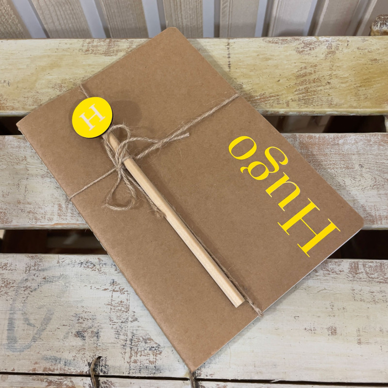 SET LIBRETA Y LÁPIZ PERSONALIZADO