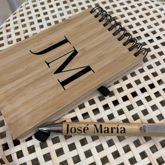 SET LIBRETA Y BOLI PERSONALIZADO