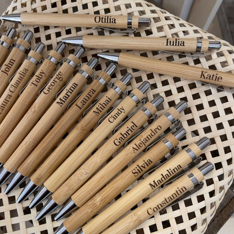 BOLÍGRAFO PERSONALIZADO BAMBÚ