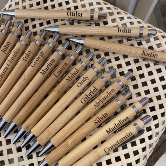BOLÍGRAFO PERSONALIZADO BAMBÚ