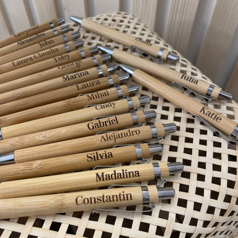 BOLÍGRAFO PERSONALIZADO BAMBÚ