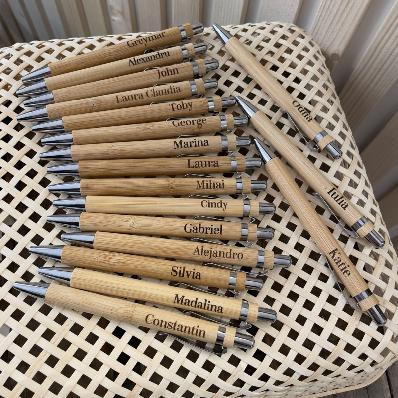BOLÍGRAFO PERSONALIZADO BAMBÚ