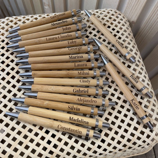 BOLÍGRAFO PERSONALIZADO BAMBÚ