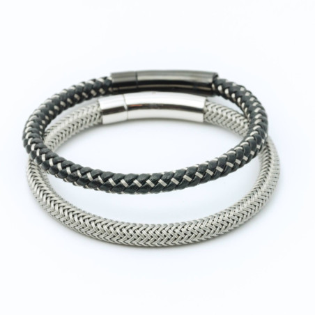 PULSERA MALLA ACERO
