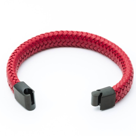 PULSERA CUERO TRENZADO