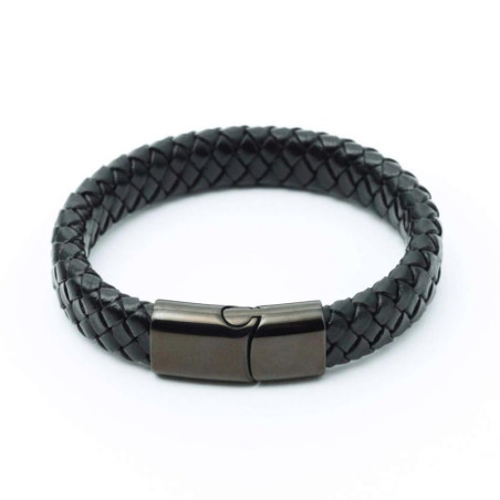 PULSERA REX CUERO & ACERO