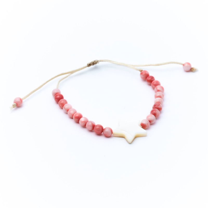 PULSERA ESTRELLA NACAR COLORES