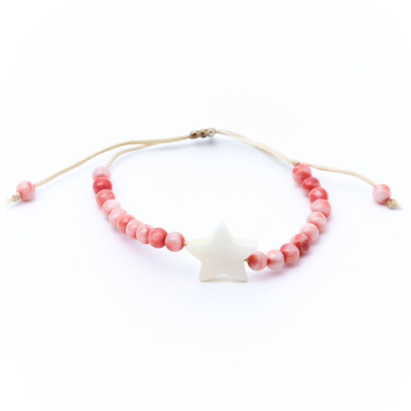 PULSERA ESTRELLA NACAR COLORES