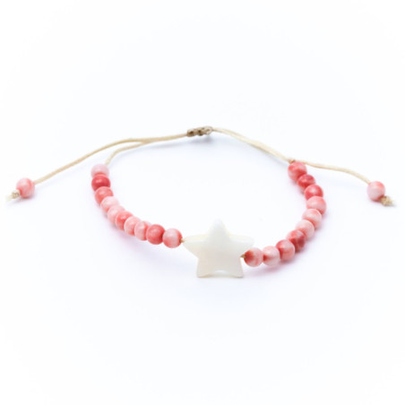 PULSERA ESTRELLA NACAR COLORES
