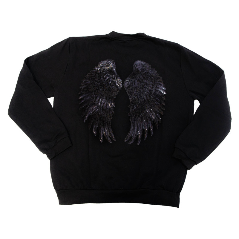SUDADERA ALAS NEGRA