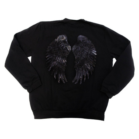 SUDADERA ALAS NEGRA