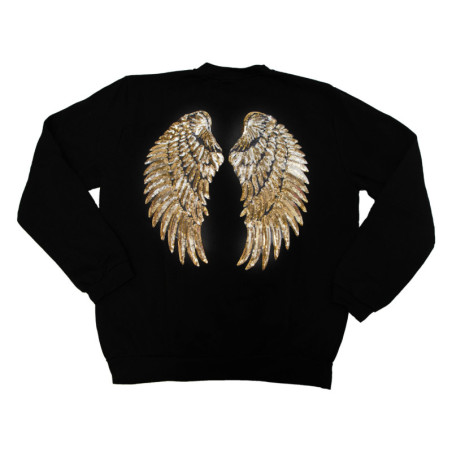 SUDADERA ALAS NEGRA