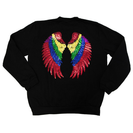 SUDADERA ALAS NEGRA