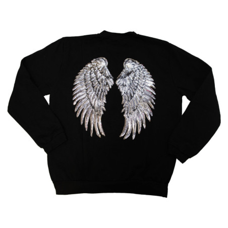 SUDADERA ALAS NEGRA