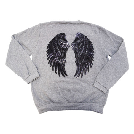 SUDADERA ALAS GRIS