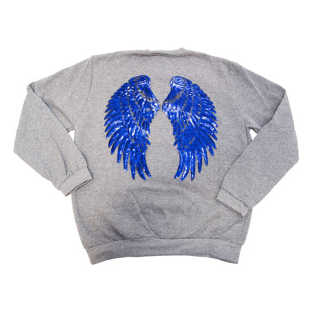 SUDADERA ALAS GRIS