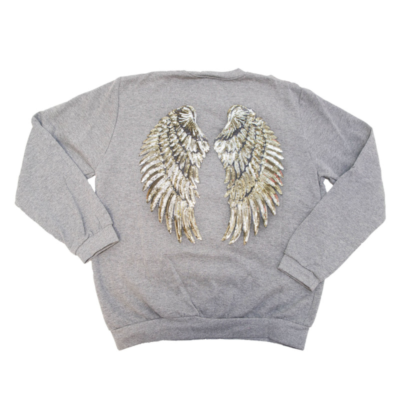 SUDADERA ALAS GRIS