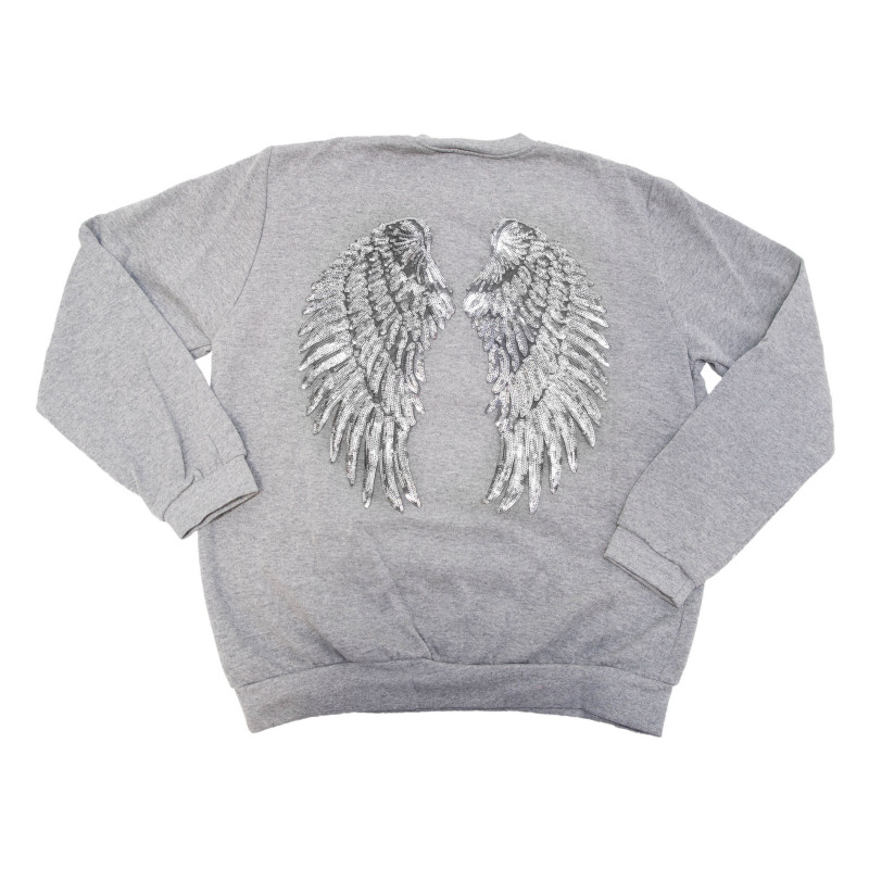 SUDADERA ALAS GRIS